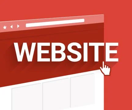 Website illustration Illustrazione stock