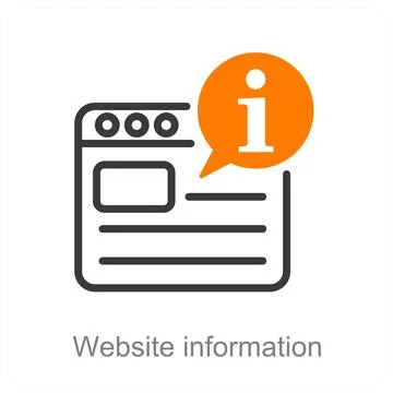 Website information Stock Illustration