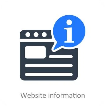Website Information Stock Illustration