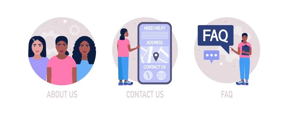 Website information Stock Illustration