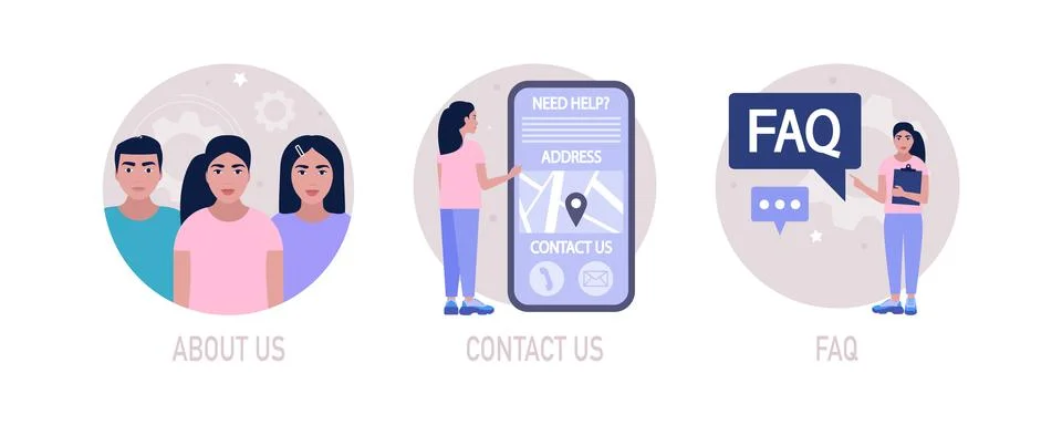 Website information Stock Illustration