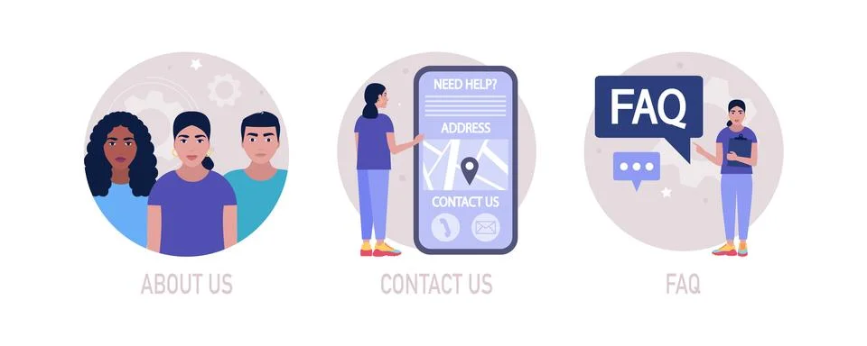 Website information Stock Illustration