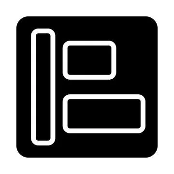 Website layout icon. Concept of web design and page structure. Stockillustratie