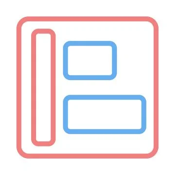 Website Layout Icon, Modern Design Interface Stock Illustration