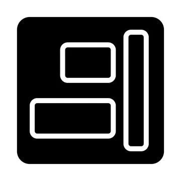 Website layout icon, wireframe concept for web design and digital marketing. Illustrazione stock