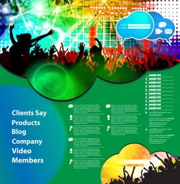 Website layout Stock Illustration