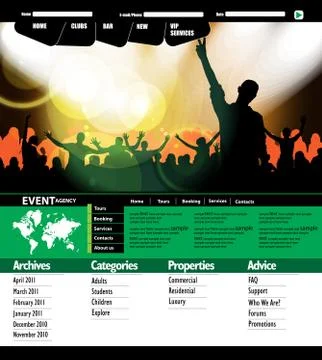 Website layout Stock Illustration