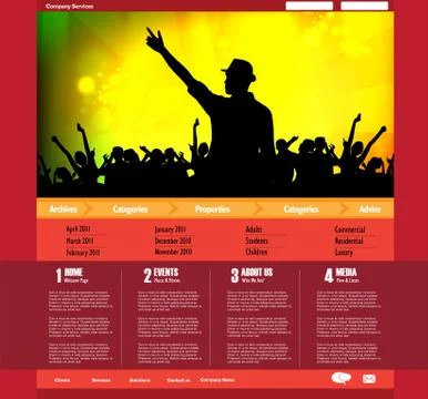 Website layout Stock Illustration