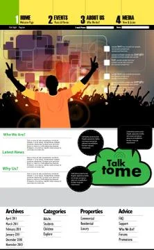 Website layout 스톡 일러스트