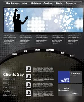 Website layout Stock Illustration