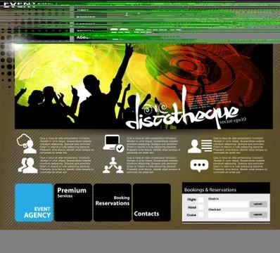 Website layout Stock Illustration