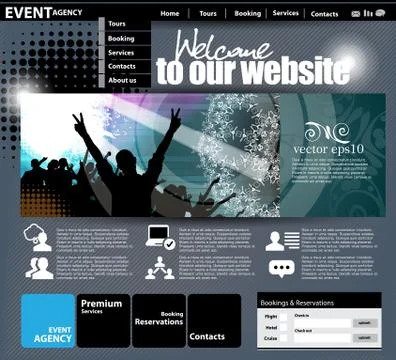 Website layout Stock Illustration