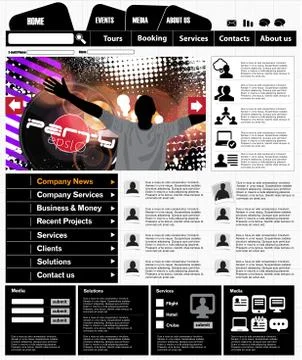 Website layout Stock-Illustration