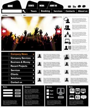 Website layout Stock Illustration