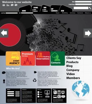 Website layout Stock Illustration