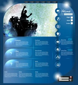 Website layout Stock Illustration
