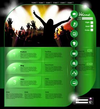 Website layout Stock Illustration