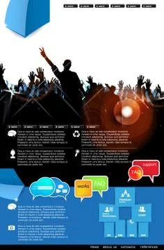 Website layout Stock Illustration