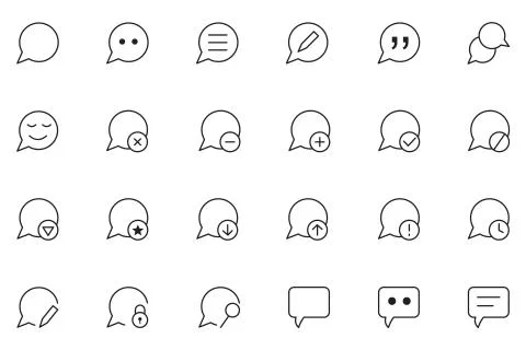 Website Line UI Icons Stock Illustration
