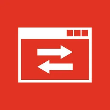 The website link icon. website , WWW and browser, development, seo symbol. UI イラスト素材