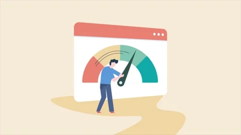 Website loading speed testing, internet connection speed. Stock Footage 161096448