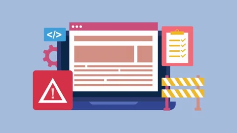 Website Maintenance Application Development Approaches 2d with Alpha Matte Stock Footage 335801031