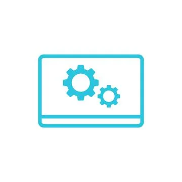 Website Maintenance icon. From blue icon set. Stock Illustration