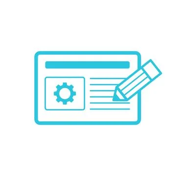 Website Maintenance icon. From blue icon set. Stock Illustration