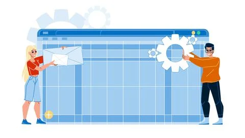 Website maintenance vector Stock Illustration