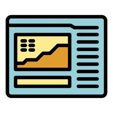 Website management icon vector flat イラスト素材