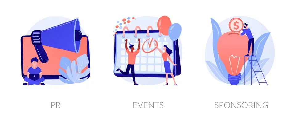 Website media elements vector concept metaphors. Stockillustratie