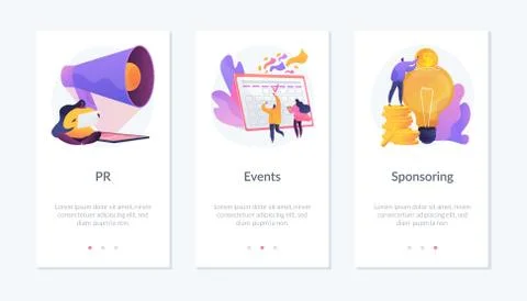 Website media elementsapp interface template. Stock Illustration