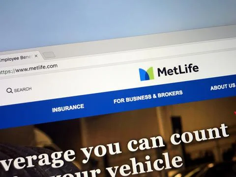 Website of MetLife Stock Photos