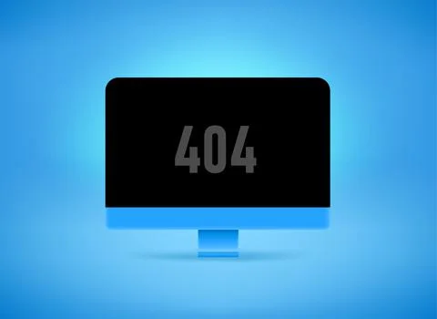 Website is not available. 404 error concept. 3d vector illustration Illustrazione stock