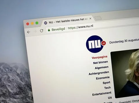 Website of NU.nl Stock Photos