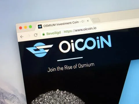 Website of Oicoin 写真素材