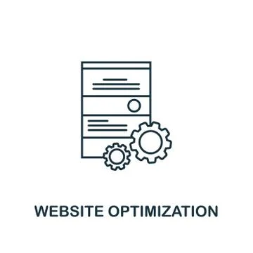 Website Optimization creative icon. Simple element illustration. Website Stock Illustration