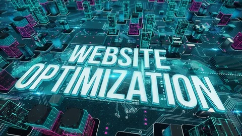 Website Optimization digital technology concept Stock Footage 109445768