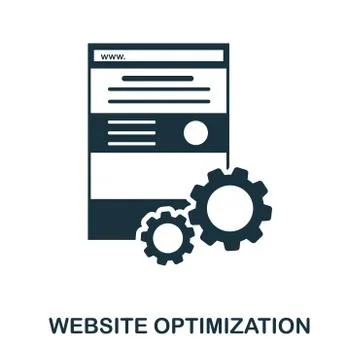 Website Optimization icon. Line style icon design. UI. Illustration of website Stock Illustration