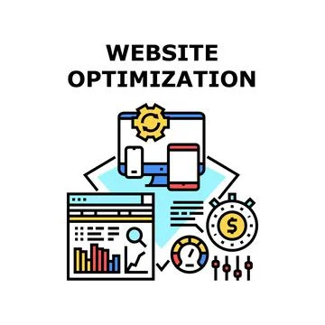 Website optimization icon vector illustration イラスト素材
