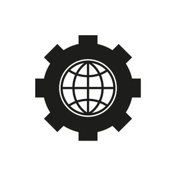 The website optimization icon. WWW and browser, development, seo symbol. UI. Web Illustrazione stock