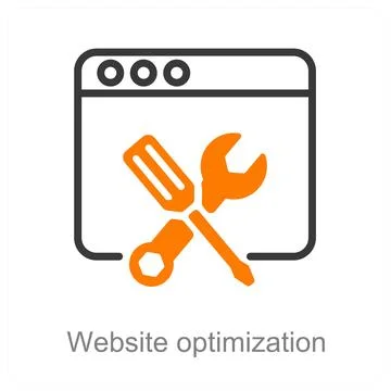 Website optimization Illustrazione stock