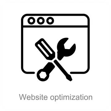 Website optimization 스톡 일러스트