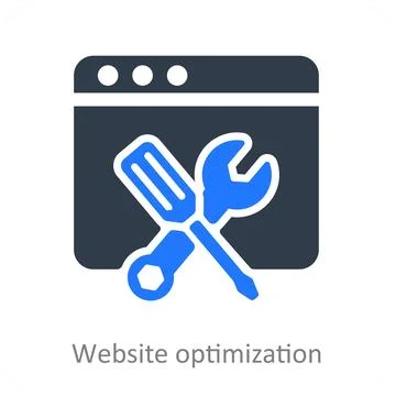 Website Optimization Illustrazione stock
