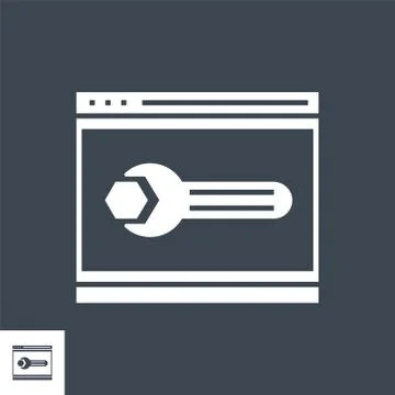 Website Optimization Vector Glyph Icon イラスト素材