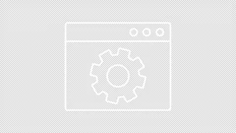 Website optimization white line animation Stock Footage 305458446