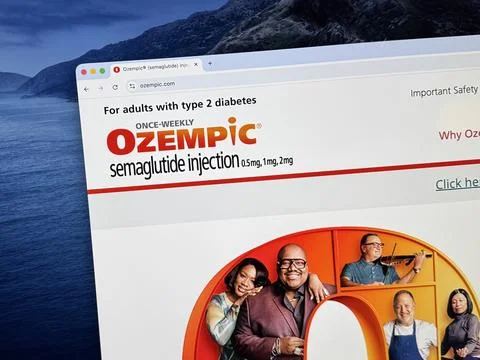 Website of Ozemptic Foto stock