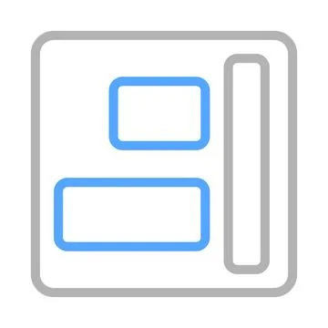 Website Page Layout Icon. Concept of Web Design and Structure. 스톡 일러스트