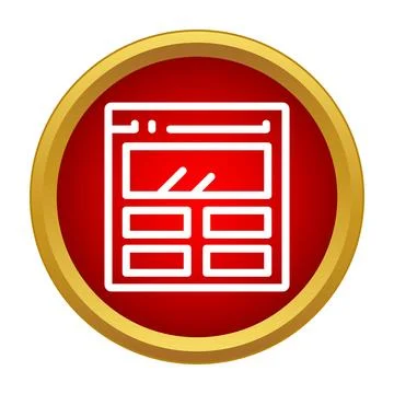 Website page layout template icon designing user interface 스톡 일러스트