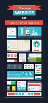 Website page template. web design Stock Illustration
